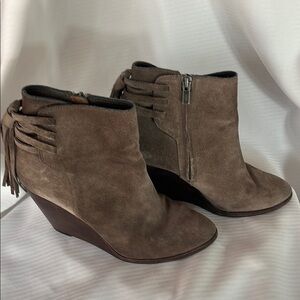 Frye Cece Tassel Lace Booties w/box